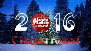 С Новым годом 2016. Видео заставка 2. ShopVideoNet