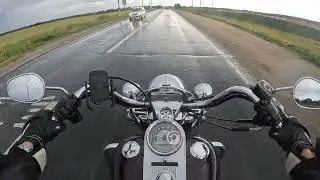 Harley Davidson wobble in rain