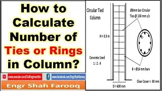 How to calculate the number of Ties or Rings for a given column? | Rings in Columns | Ties in Column