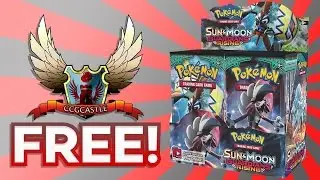 How To Get a FREE Sun and Moon Guardians Rising Booster Box of Pokemon Cards!