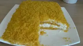 Простой торт  с Морковью и Апельсином Постный Веган торт