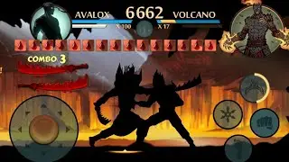 defeating volcano in shadow fight 2 with bloody weapon🥵🔥🔥(unlimited health) latest version 2.26