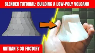 Blender Tutorial: Building a Low-Poly Volcano | Nathan's 3D Factory
