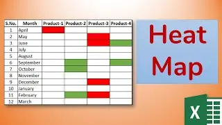 How to create Heat Map chart in Excel - Advance Excel Charts
