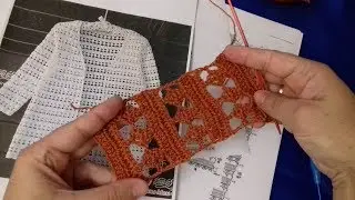 Узор для кардигана крючком