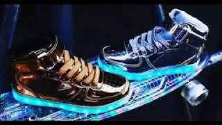 chaussure basket à LED Sneakers LED Light Shoe - Remote Control & USB Lithium Battery  - Adiga Rider