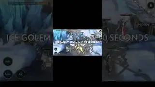 ICE GOLEM HARD IN UNDER 30 SEC!