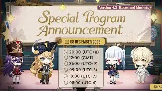 🔴 GENSHIN 4.3 PROGRAM Watch Party (C6 R5 AYAYA time?)