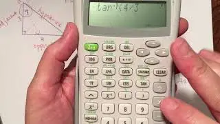 Geometry Video Number 2 on Finding the Measure of an Angle on a Right Triangle