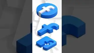 TRENDING FACEBOOK LOGO FOR INSTAGRAM || 3D FACEBOOK LOGO