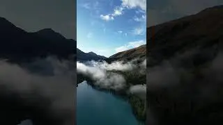 Туман на нижнем Шавлинском озере