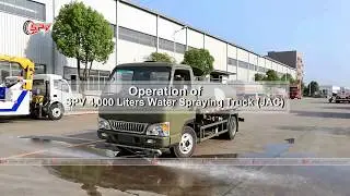 To Myanmar - China SPV JAC 4,000 Liters Water Spray Truck Operating Video