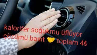 oto kalorifer peteği temizleme | ılık veya soğuk üflüyor işe çözümü çok basit 🤗