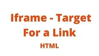 HTML Iframe - Target For a Link | | HTML Iframe  video | HTML iframes tutorial in hindi 