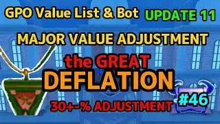 NEW GPO VALUE LIST UPDATE 11 #46 THE GREAT DEFLATION CAUSED BY PANIC DOWNGRADES???