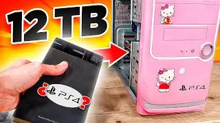 ✔️ CONVERTÍ un PC VIEJO  en 🕹️ Consola con un disco USB de 12 TB de Aliexpress