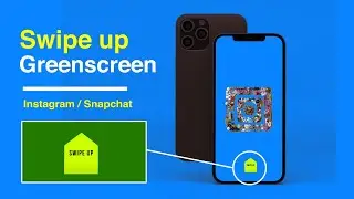 Instagram story/snapchat swipe up greenscreen version 5