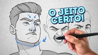 Desenhe ROSTOS desta FORMA e melhore seus DESENHOS