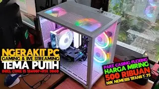 AMAZING!! Building a White-Themed PC with I5 12400F+RTX3060 - Feat NYK Titan T75
