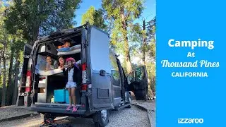 Family Campervan Camping at Thousand Pines, California