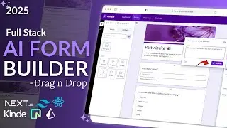 Build AI Form Builder Drag and Drop with Next.js, React, GeminiAI, Prisma, Neon Postgre, Kinde 1/2