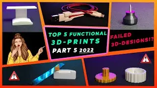 Top 5 Functional 3D prints | Part 5 | Useful 3D Prints | Functional 3D prints 2022 | 3D Prints 2022