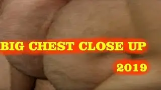 BIG CHEST MUSCLE CLOSE UP - SHAVED - THESTREETFLEXER