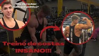 TREINO DE COSTAS INSANO!!! - PREPARAÇÃO DE UM ATLETA NATURAL