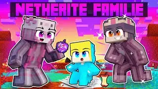 RESCUEED by a NETHERITE FAMILY in Minecraft!