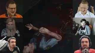 "Реакции Летсплейщиков" на Растерзание Полицейского из Resident Evil 2 Remake