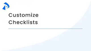 Customize Checklists (Account Setup Wizard)