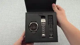 Garmin Fenix 8 47mm AMOLED Sapphire Titanium with Vented Titanium bracelet Unboxing