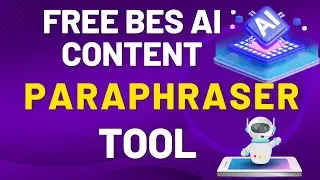 Free AI Content Paraphraser Tool| Plagiarism Free Writing Using AI | Rewrites Your Content Using AI