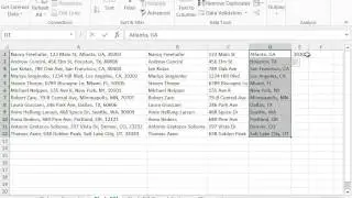 Splitting And Joining Excel 2013 Data With Flash Fill