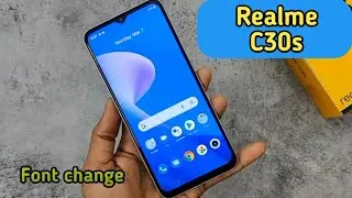 How To Change Font Style In Realme C30s, Realme C30s Mein Font Style Setting Kaise Karen,