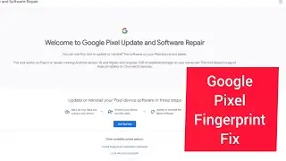 Google Pixel fingerprint fix after change Screen 