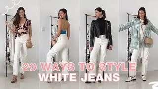 20 Ways to Wear White Jeans | Summer - Winter Outfits