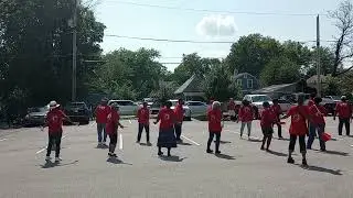 Sassy Seniors 'Drop Pop and Roll' linedance at Pleasant Union Baptist Church September 17, 2022