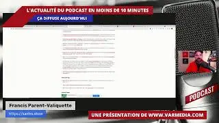 Ça diffuse! L'actualité du podcast en 10 minutes!