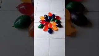 18 Water Balloons Color Pop Reverse Video Asmr Satisfying