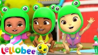 5 Little Speckled Frogs | Lellobee City Farm Magic Stories and Adventures for Kids | Moonbug Kids