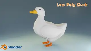 Low Poly Duck 3D Modeling In Blender