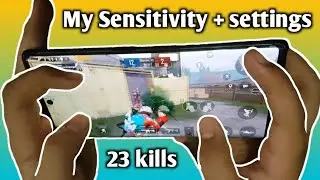 Samsung Galaxy Note 10+ PUBG Handcam Gameplay 4 Fingers Claw + My sensitivity settings | PUBG MOBILE