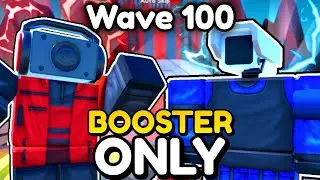 I Used BOOSTER Units ONLY In Toilet Tower Defense (Roblox)