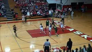 Ashwaubenon vs Pulaski Wisconsin High School Girls Basketball January 22, 2016