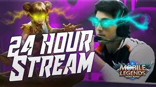🔴24 HOUR STREAM | Rank 1 NA Marksman | Giveaway | Mobile Legends 🔴