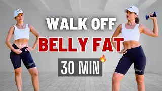 LOSE BELLY FAT in 30 MIN: Walking Workout for a Smaller Waist