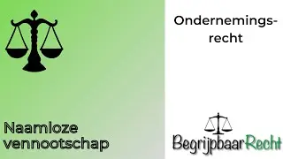 Ondernemingsrecht: naamloze vennootschap, nv