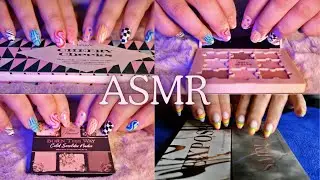 ASMR Tapping & Scratching on Makeup Palettes (No Talking)