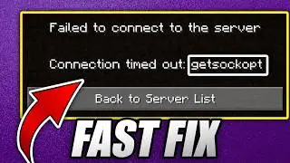 How to FIX MINECRAFT CONNECTION TIMED OUT GETSOCKOPT ERROR FULL GUIDE